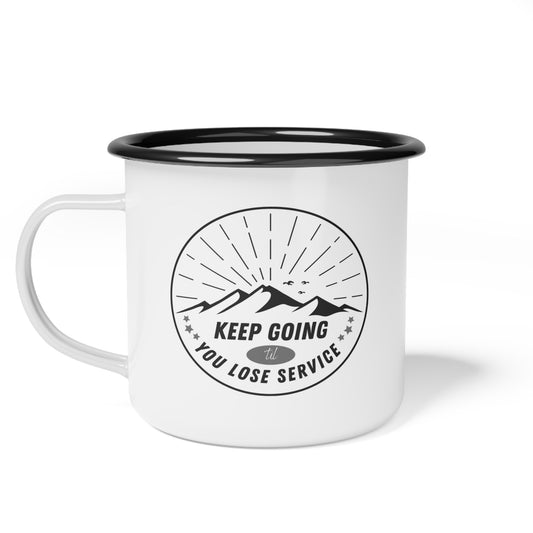 Lose Service 12 oz. Enamel Camp Cup