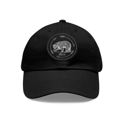 Mato Bear | Hat with Leather Patch (Round)