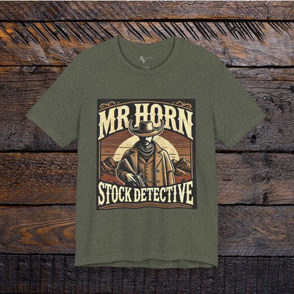 Stock Detective | Tom Horn Unisex Jersey Short Sleeve Cowboy Tee