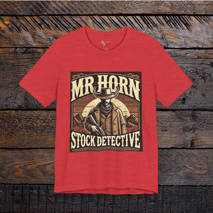 Stock Detective | Tom Horn Unisex Jersey Short Sleeve Cowboy Tee