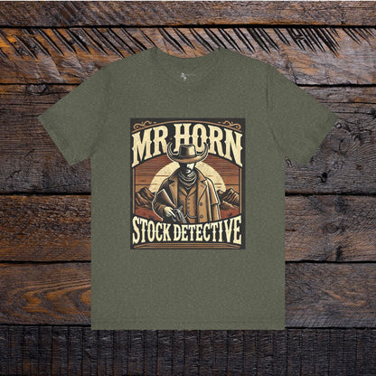 Stock Detective | Tom Horn Unisex Jersey Short Sleeve Cowboy Tee