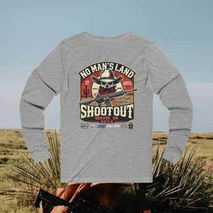 1st Annual No Man’s Land Shootout | Unisex Garment-dyed Long Sleeve T-Shirt