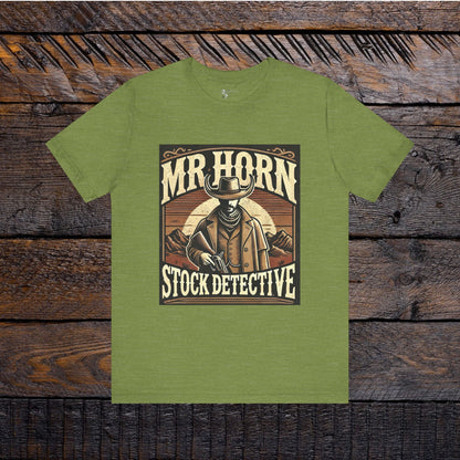 Stock Detective | Tom Horn Unisex Jersey Short Sleeve Cowboy Tee