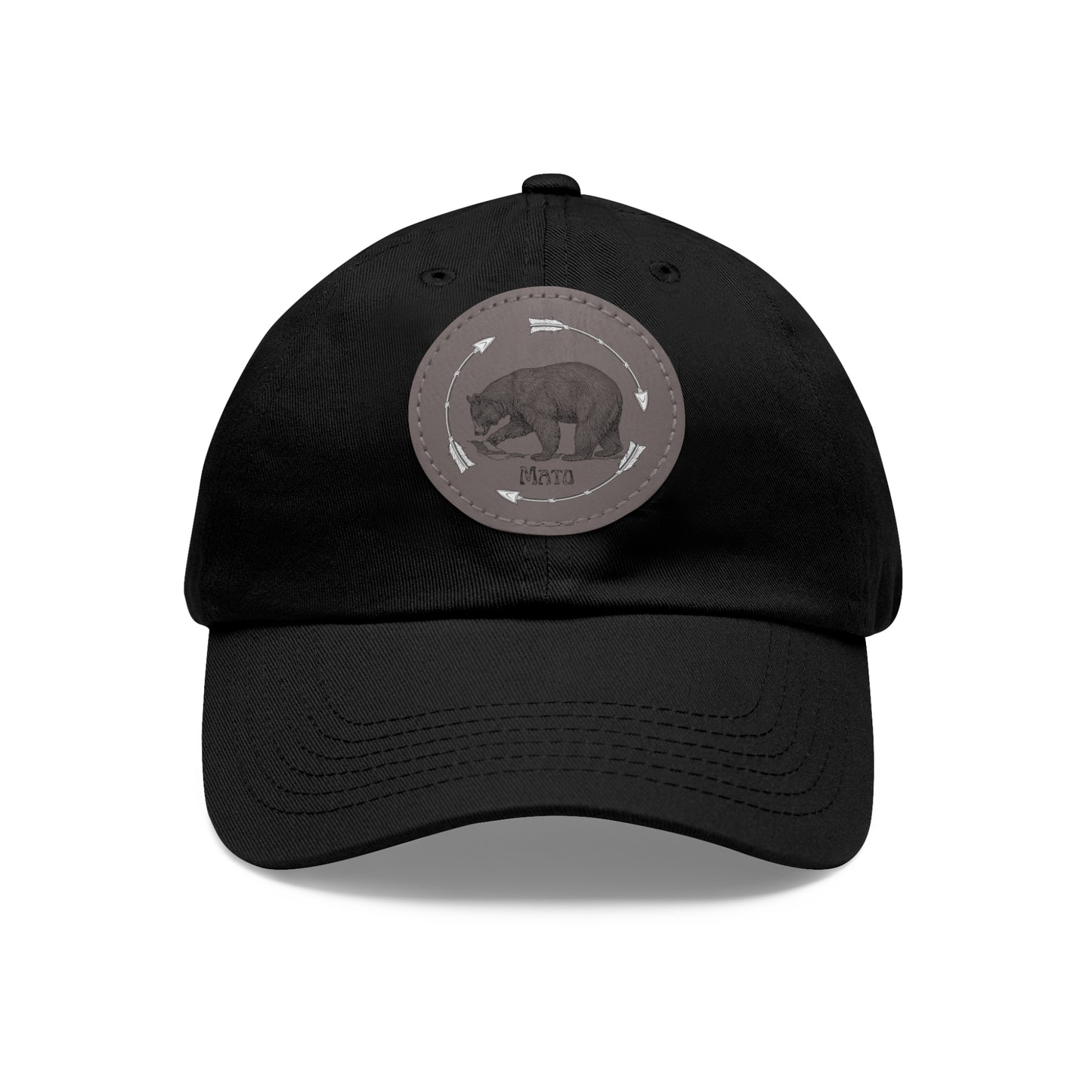 Mato Bear | Hat with Leather Patch (Round)