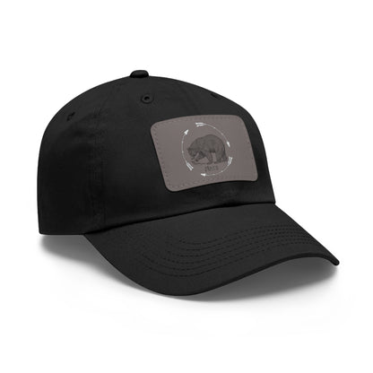 Mato Bear | Dad Hat with Leather Patch (Rectangle)